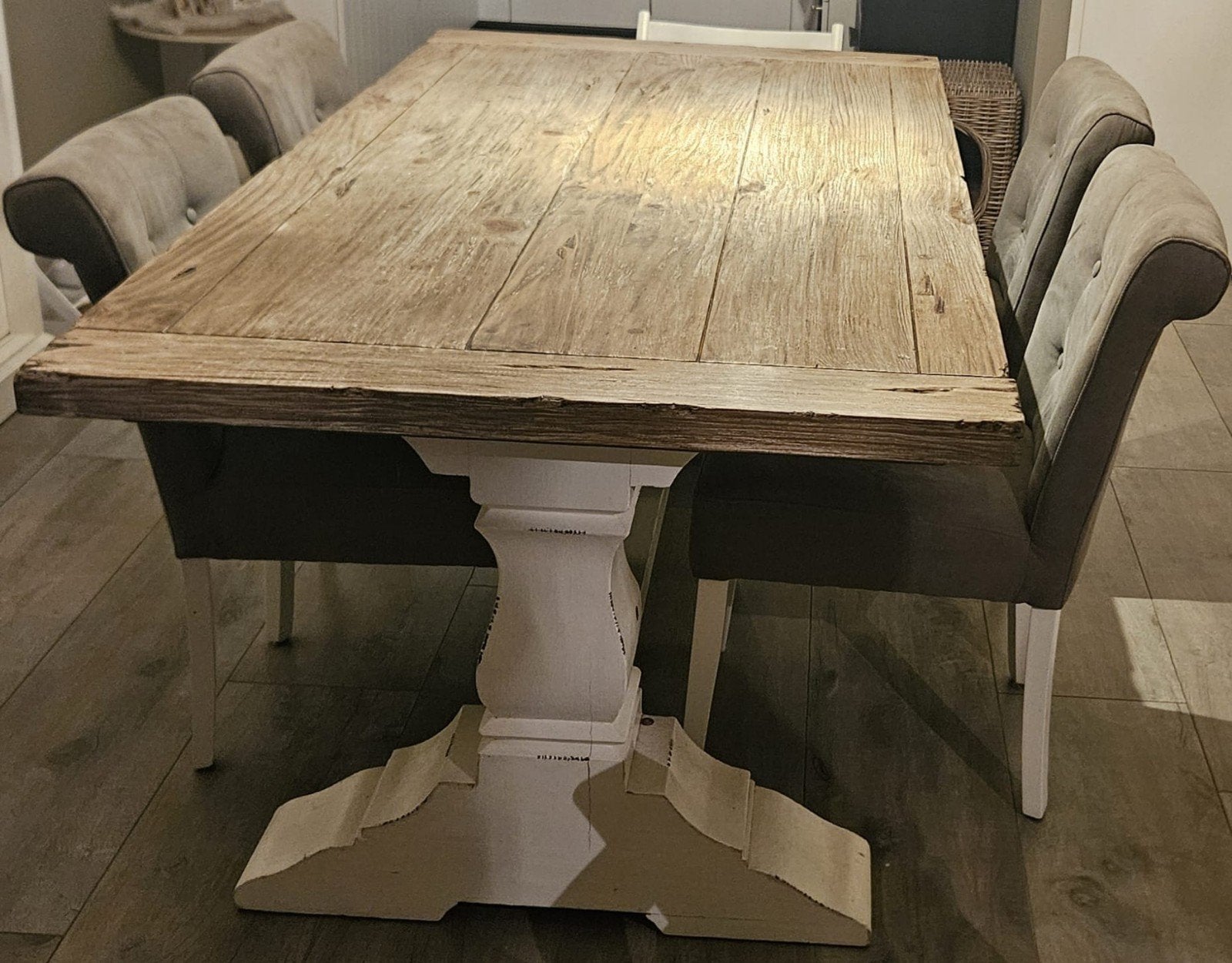 Kloostertafel 1x2m - Direct af te halen, Huis en Inrichting, Ophalen, Gebruikt, 50 tot 100 cm, Vijf personen of meer
