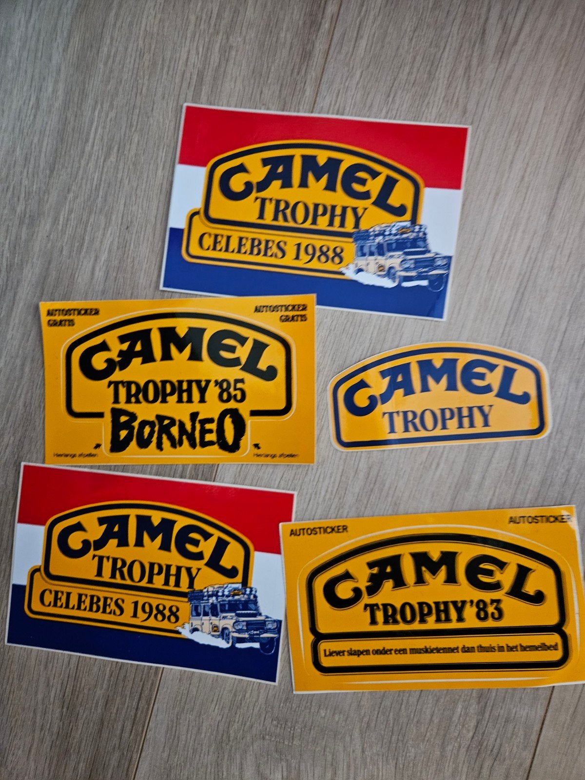 Camel Trophy stickers, Ophalen of Verzenden, Zo goed als nieuw