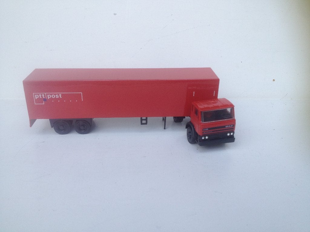 vrachtwagen PTT POST  daf, Ophalen of Verzenden, Zo goed als nieuw, Bus of Vrachtwagen, Lion Toys