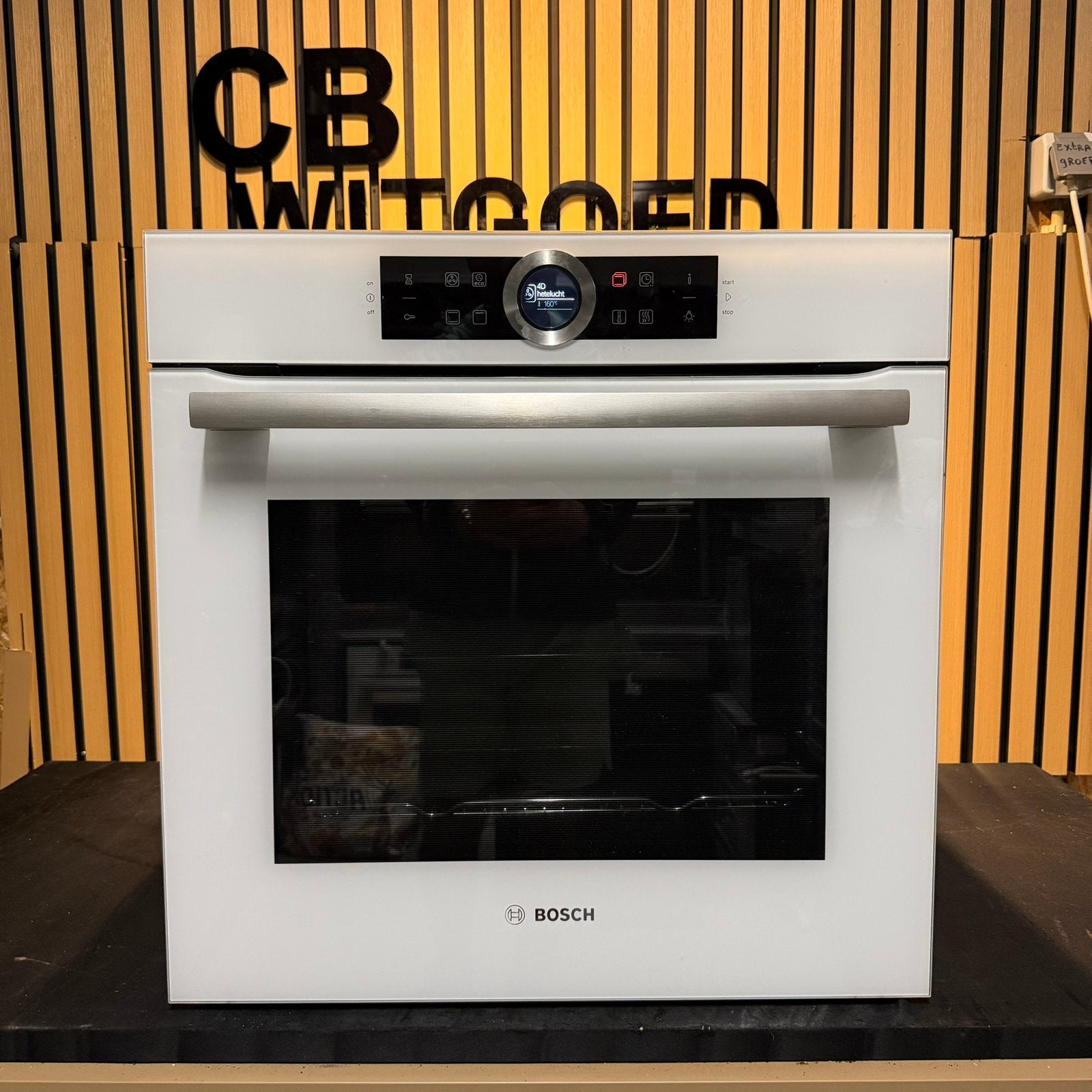 Luxe Bosch Serie 8 solo oven wit, Witgoed en Apparatuur, Ovens, Ophalen, Oven, Hete lucht, 60 cm of meer