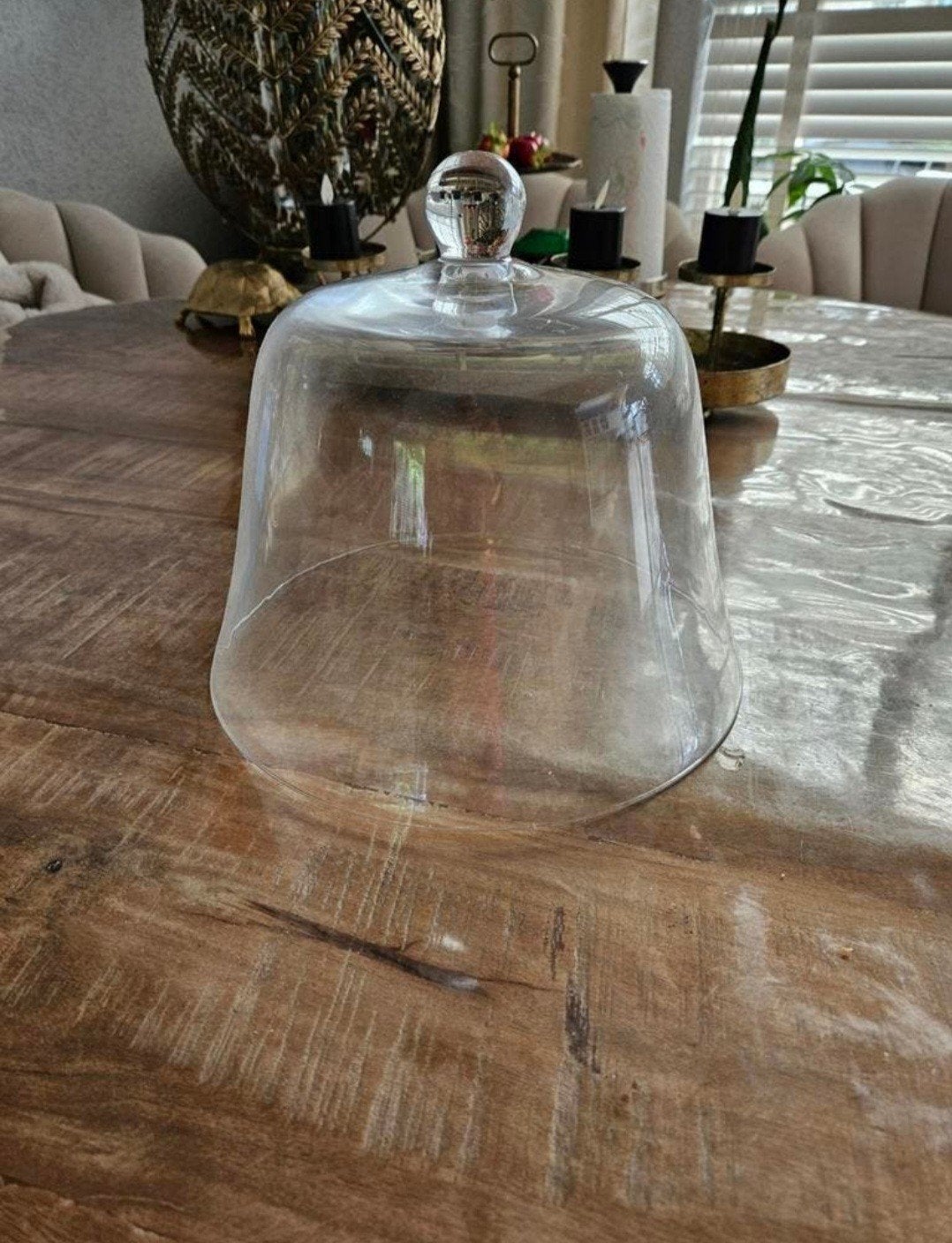 Grote deksel van glas, Ophalen, Zo goed als nieuw