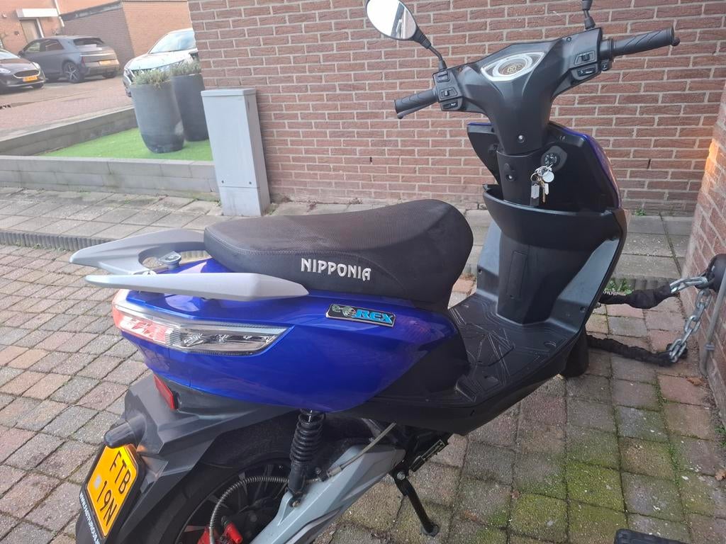 Nipponia E-Rex Elektrische Scooter - Blauw, 600 euro!, Elektrisch, Zo goed als nieuw, Ophalen, Overige merken