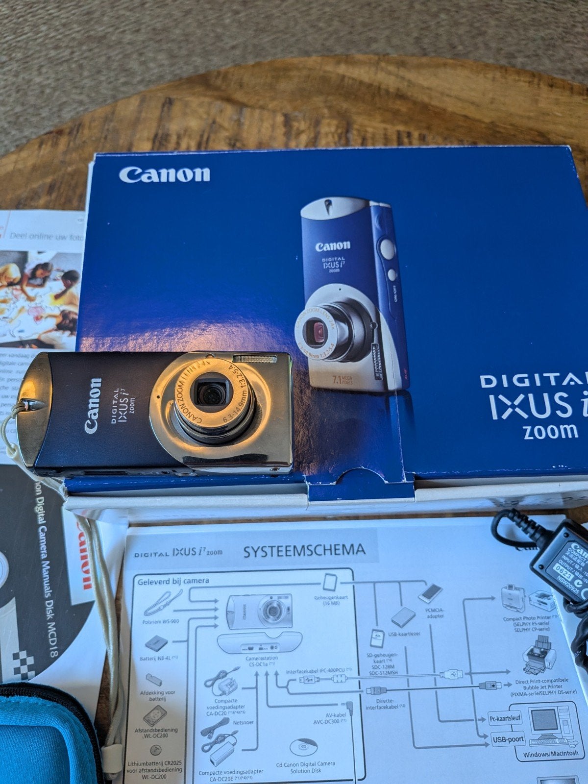 Canon Digital IXUS i7 zoom+ orginele doos en toebehoren., Ophalen, Zo goed als nieuw, Canon