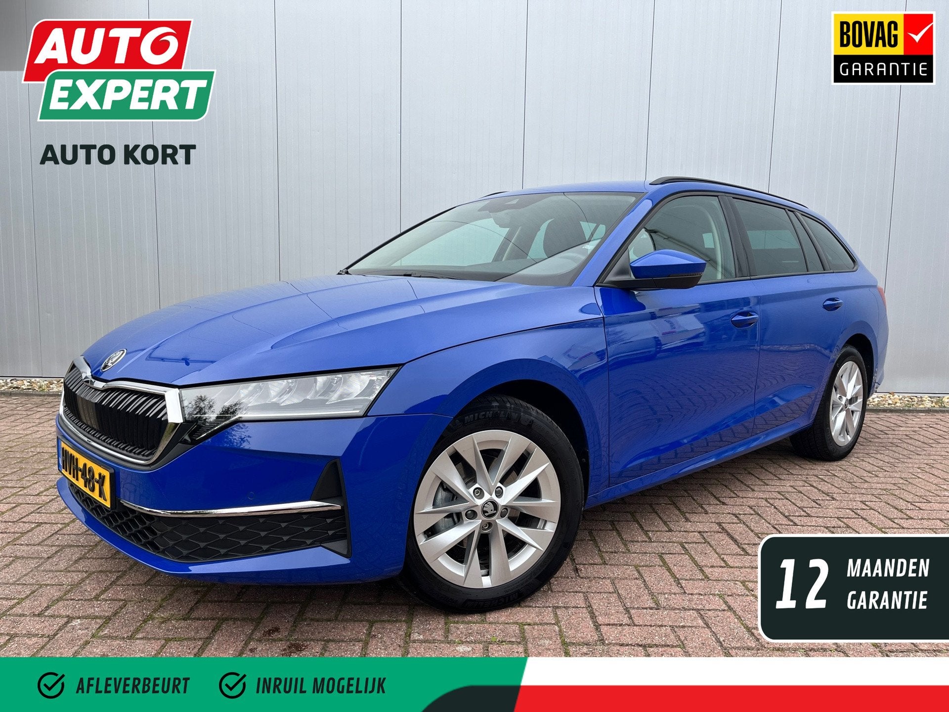 Skoda Octavia Combi 1.5 TSI MHEV Business Edition Plus | Ach, Auto's, Euro 6, 4 cilinders, Blauw, Origineel Nederlands