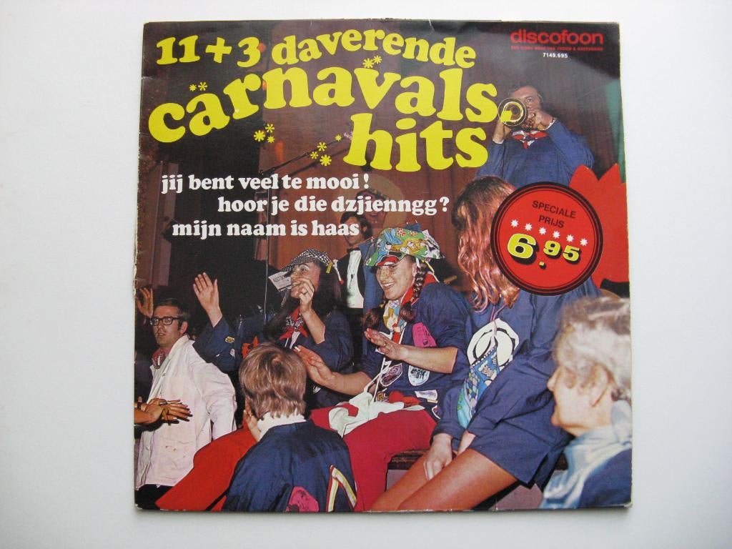 11+ 3 Daverende Carnavals.Hits, Cd's en Dvd's, Vinyl | Overige Vinyl, Verzenden, Zo goed als nieuw, 12 inch