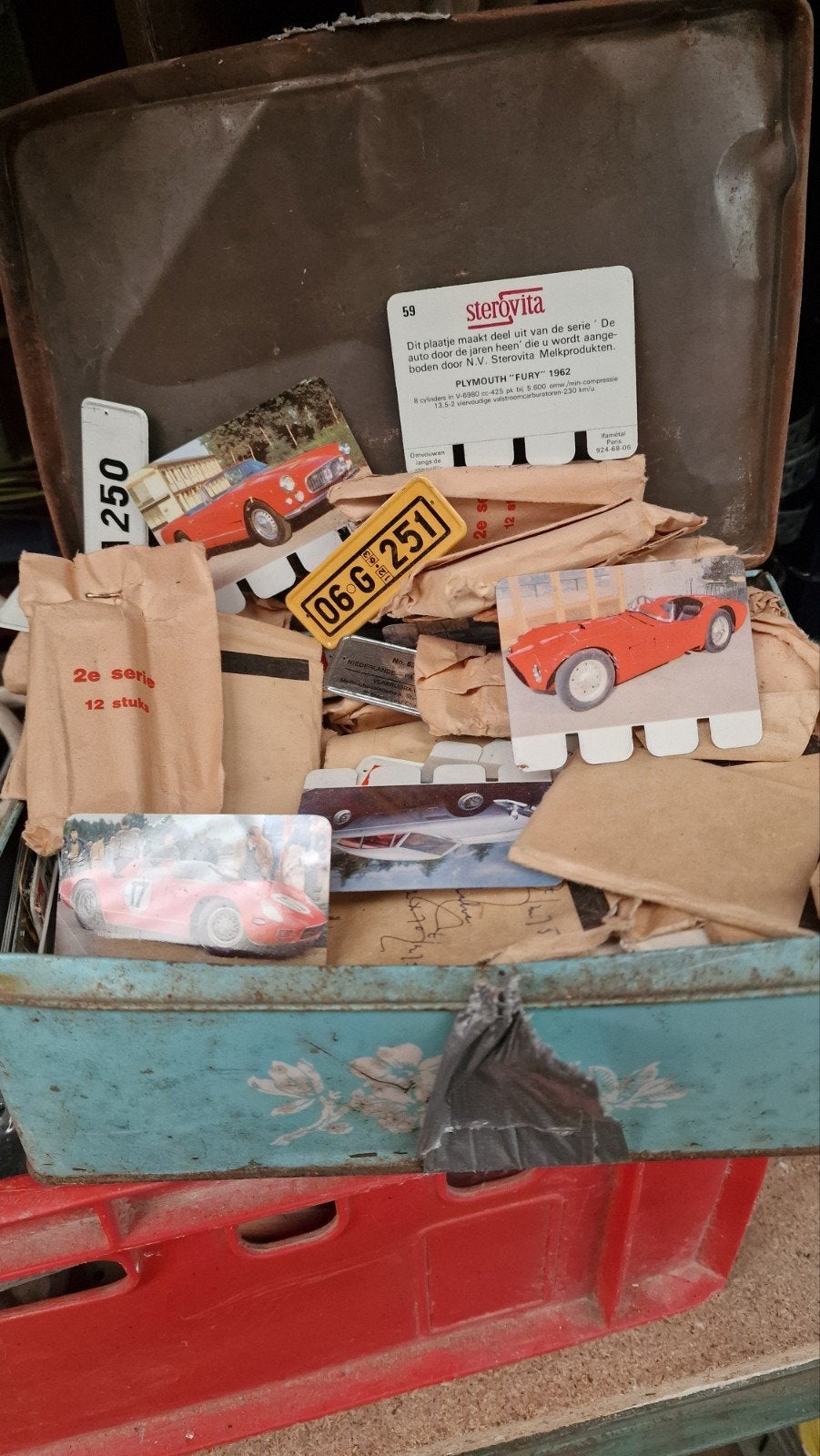 Sterovita Autoplaatjes Verzameling - Jaren '60, Ophalen of Verzenden, Gebruikt, Auto's