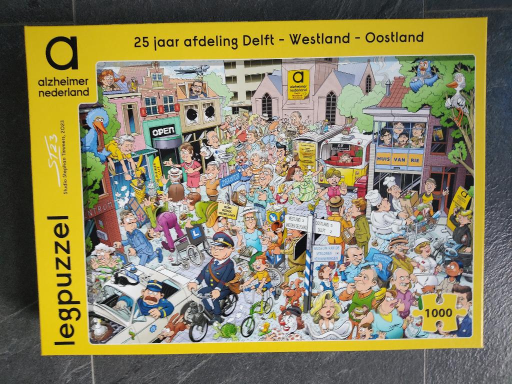 Legpuzzel Alzheimer Nederland (1000 stukjes), Ophalen, 500 t/m 1500 stukjes, Zo goed als nieuw, Legpuzzel