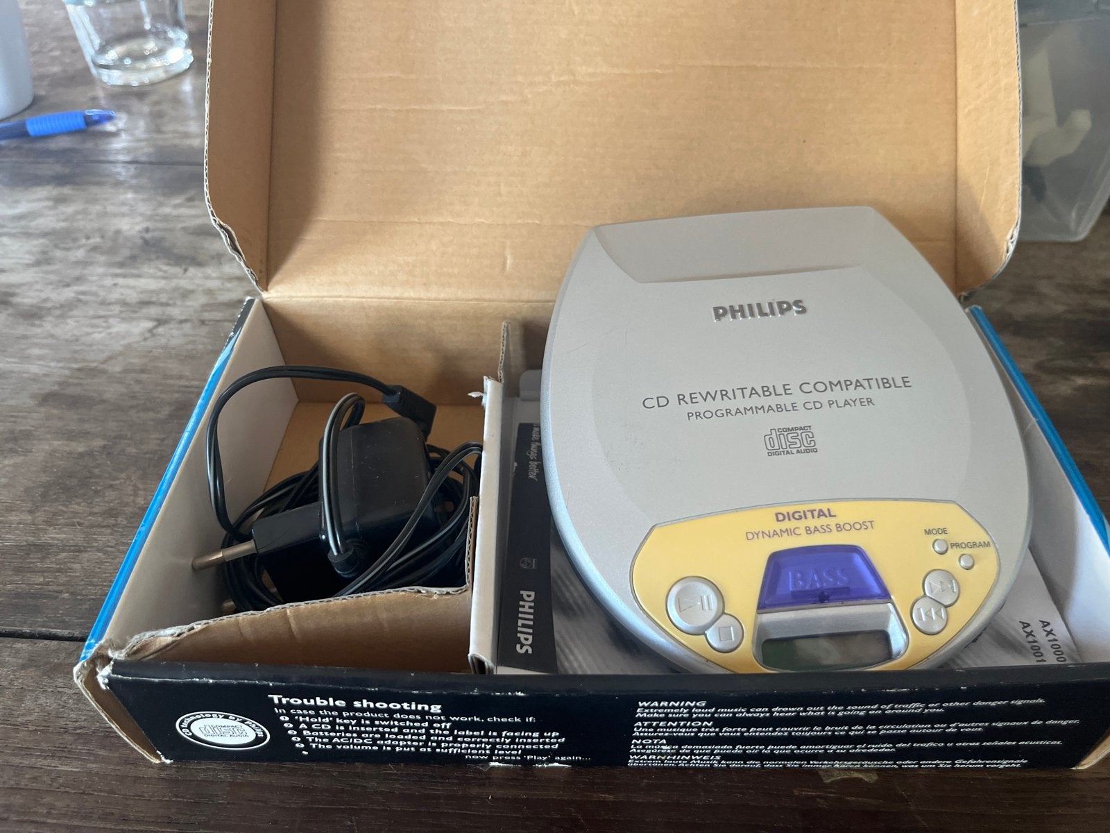 Philips AX1001 Draagbare CD-speler met Dynamic Bass Boost, Ophalen of Verzenden, Gebruikt, Philips, Draagbaar