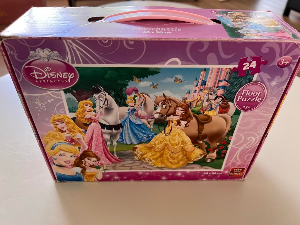 Disney prinsessen vloerpuzzel 24 stuks, Ophalen of Verzenden, 10 tot 50 stukjes, Zo goed als nieuw