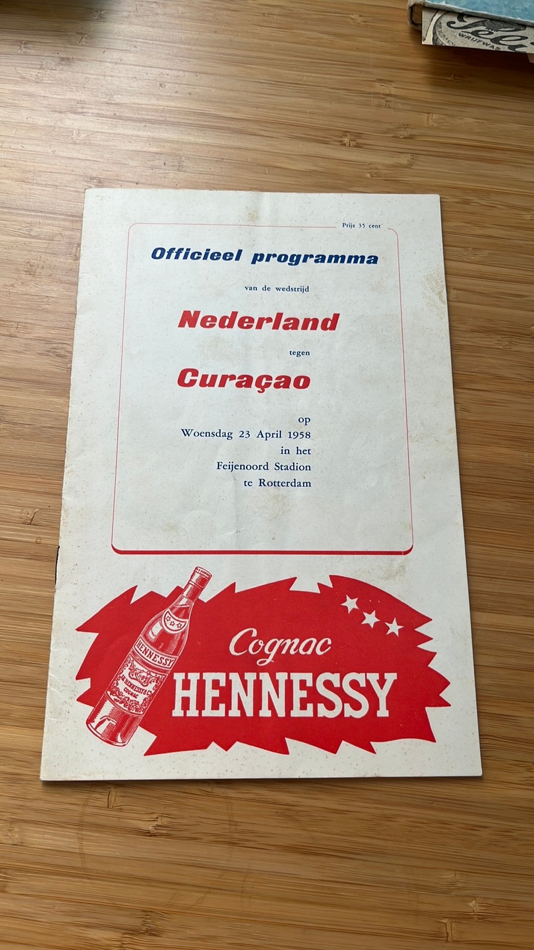 Programma boekje nederland curacao, Ophalen of Verzenden, Zo goed als nieuw, Overige binnenlandse clubs, Boek of Tijdschrift