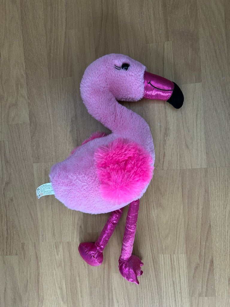 Te koop aangeboden een mooie leuke grote flamingo knuffel, Kinderen en Baby's, Overige typen, Ophalen of Verzenden, Zo goed als nieuw
