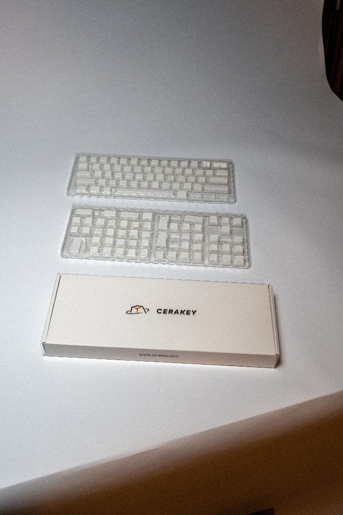 Cerakey Keycaps Wit Zonder Letters – Blank, Ophalen of Verzenden, Zo goed als nieuw