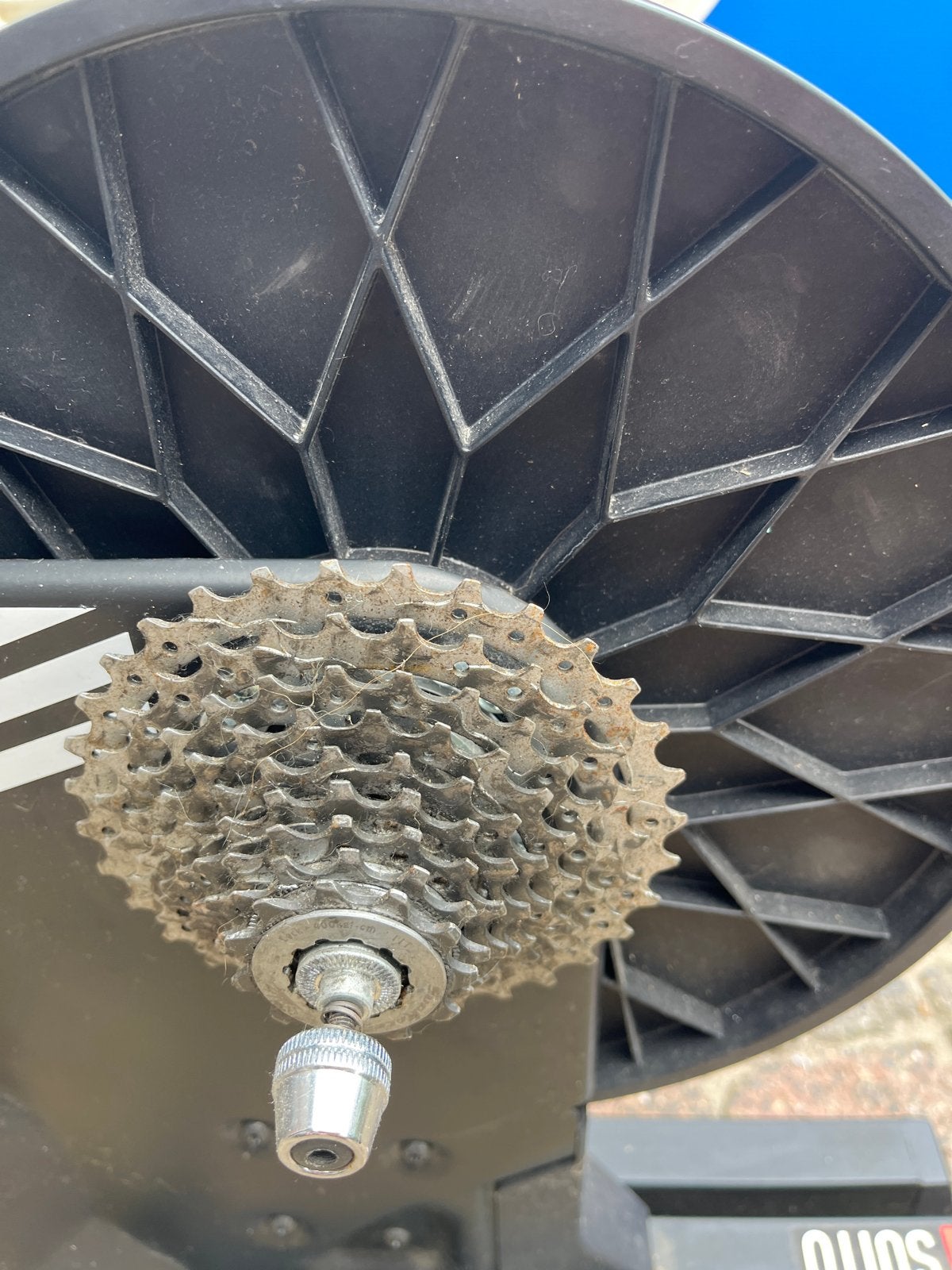 Elite Suito fietstrainer met cassette, Gebruikt, Overige typen, Staal, Ophalen of Verzenden