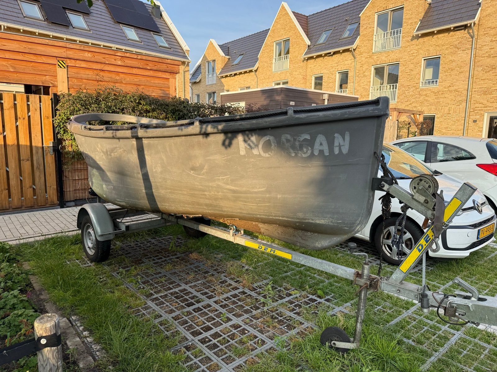 Robuuste Whaly visboot/sloep zonder trailer, Watersport en Boten, Ophalen, Gebruikt, Polyester