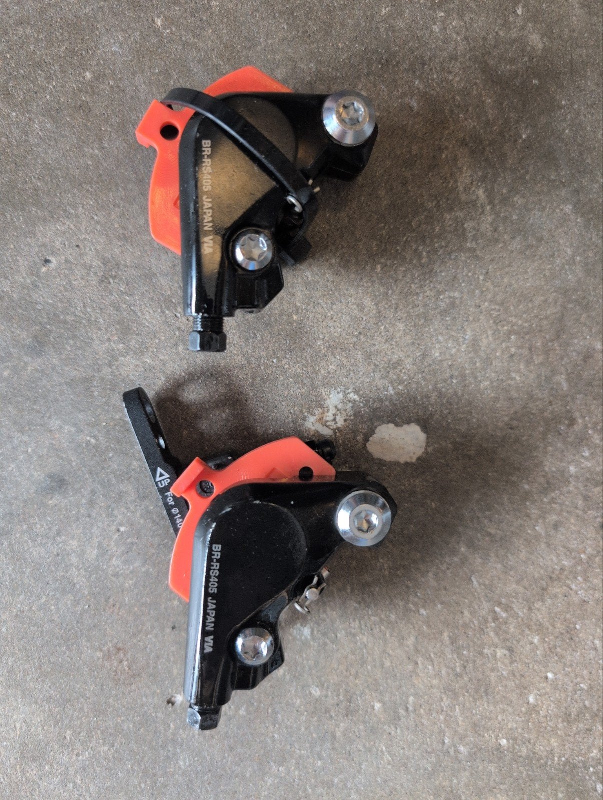Set Shimano BR-RS405 remklauwen, Remmen, Gebruikt, Ophalen of Verzenden, Aluminium