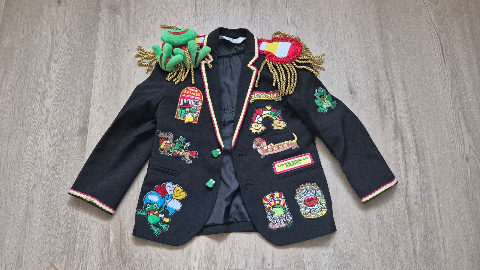 Oeteldonk jasje carnaval kind maat 110 (3-4 jaar), Kinderen en Baby's, Carnavalskleding en Verkleedspullen, Ophalen of Verzenden
