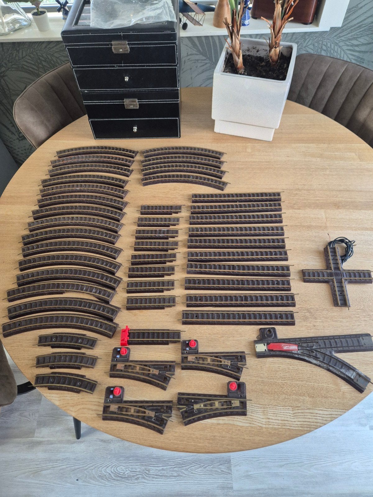 Jouef bakkeliet rails,zeldzaam!, Gebruikt, Gelijkstroom, Jouef, Rails