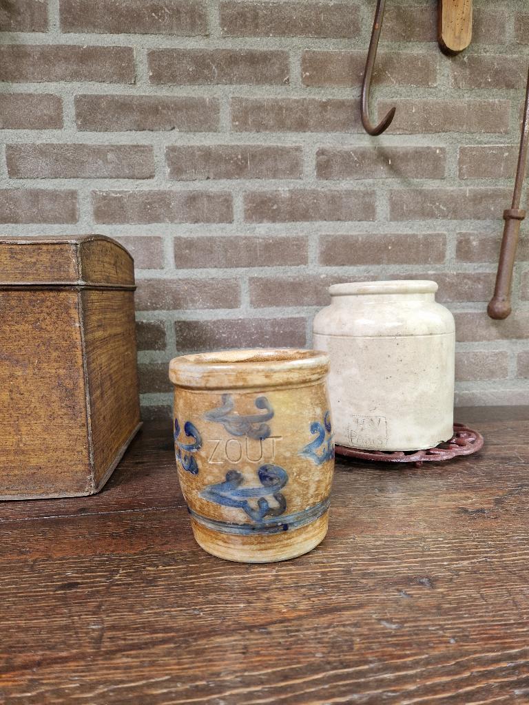 oud zoutpotje, Antiek en Kunst, Antiek | Keukenbenodigdheden, Ophalen of Verzenden