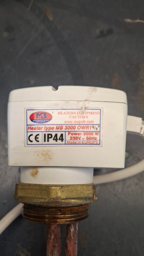 MB 3000 OWR16/4 Boiler Verwarmingselement 3000W, 100 liter of meer, Ophalen of Verzenden, Boiler, Minder dan 3 jaar oud
