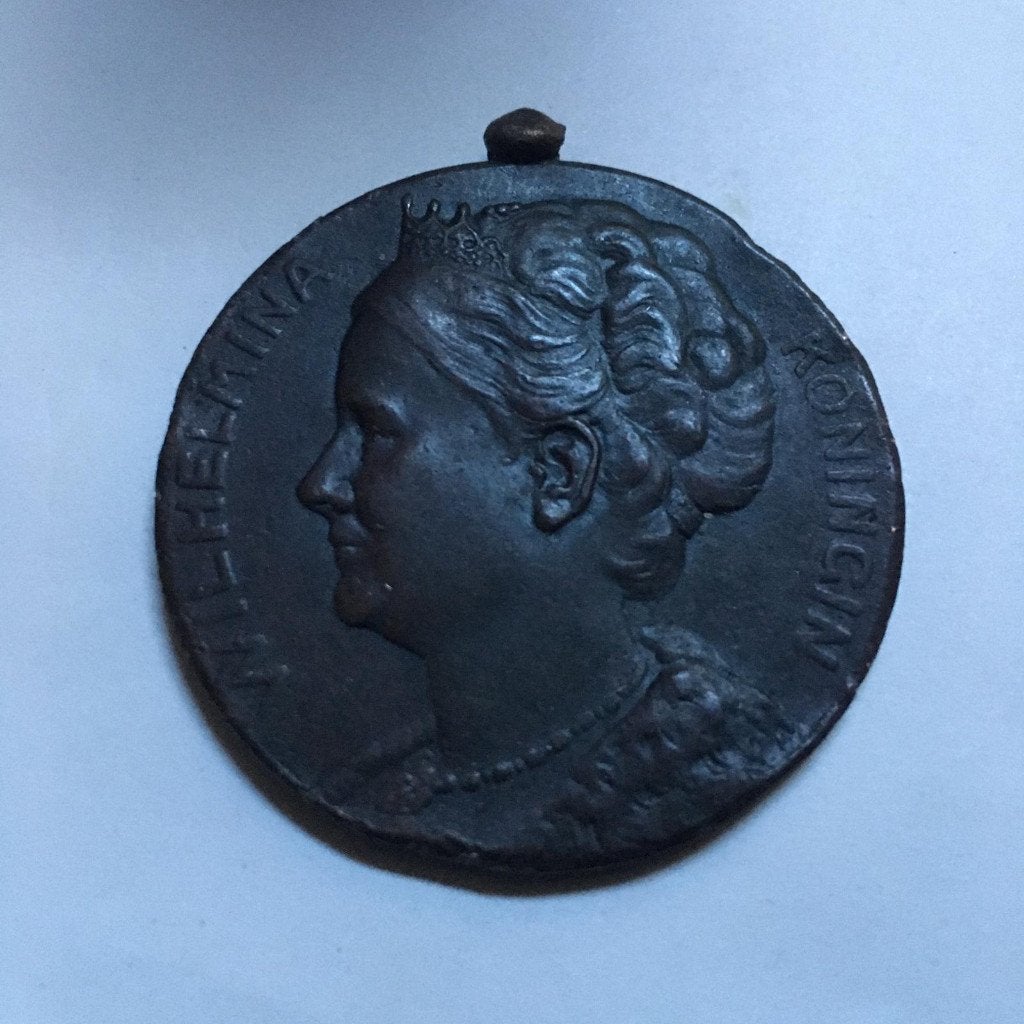 CC Zwolle marswedstrijd 1948 afb.Wilhelmina., Postzegels en Munten, Penningen en Medailles, Ophalen of Verzenden, Brons, Nederland