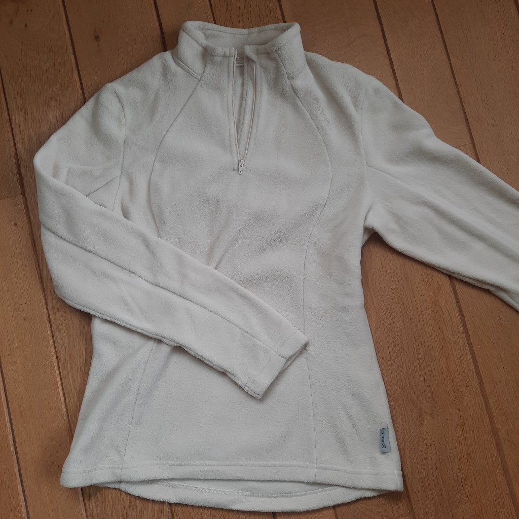 Quechua fleece zip neck koltrui beige maat M - nieuw -, Ophalen of Verzenden, Nieuw, Beige, Quechua