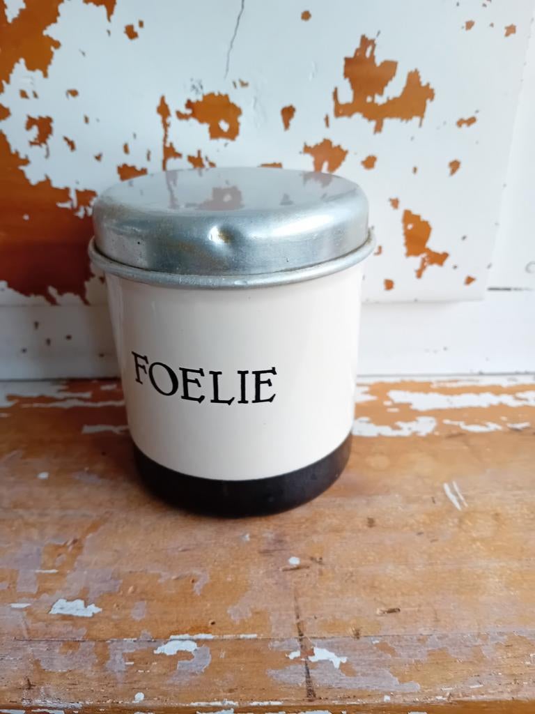 FOELIE busje, Antiek en Kunst, Antiek | Emaille, Ophalen of Verzenden