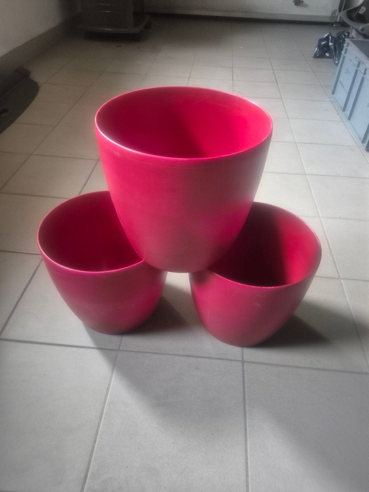 kunstof bloempot Elho 30cm (14ltr), Tuin en Terras, Kunststof, Gebruikt, Rond, Minder dan 40 cm