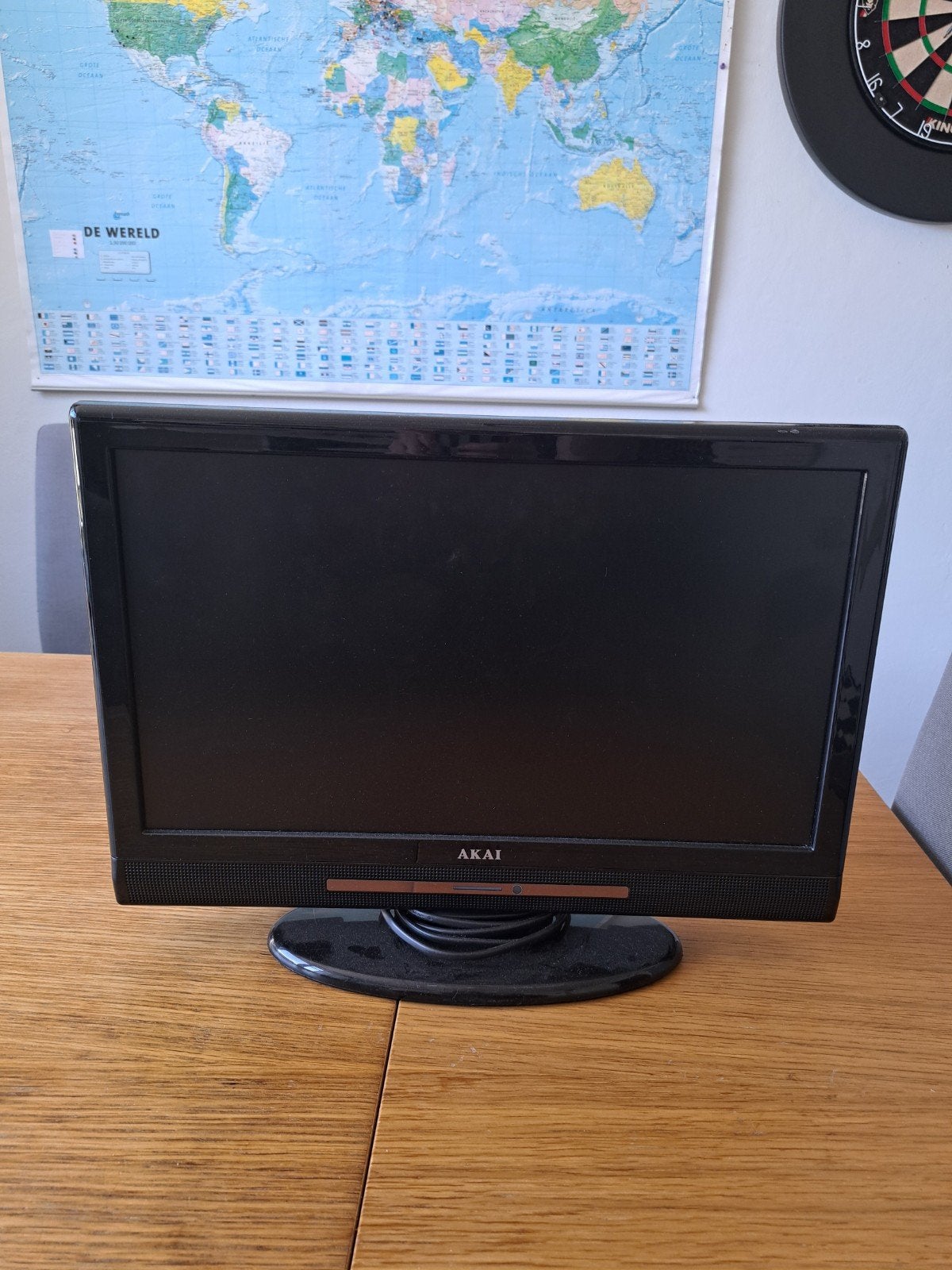Akai 19 inch LCD TV met ingebouwde DVD-speler, Gebruikt, 50 Hz, LCD, 40 tot 60 cm