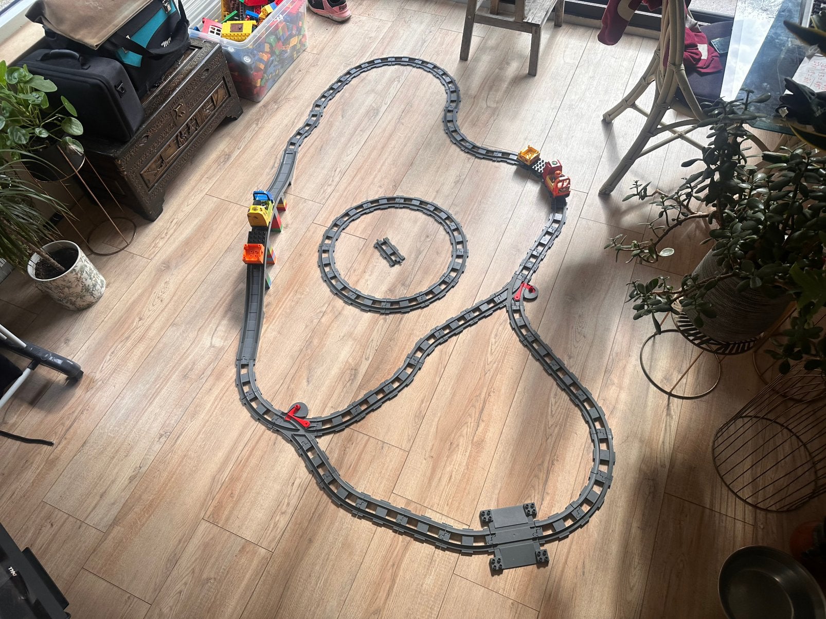 Duplo set met twee rijdende treinen, Ophalen, Gebruikt, Overige merken