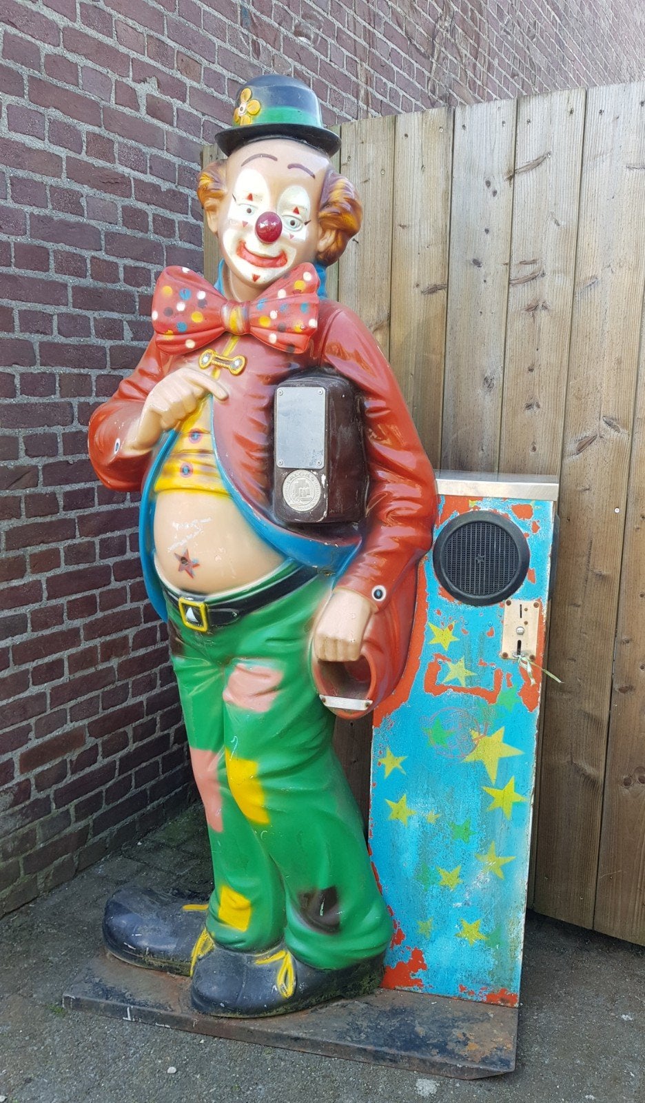 Decoratie clown, Ophalen, Gebruikt