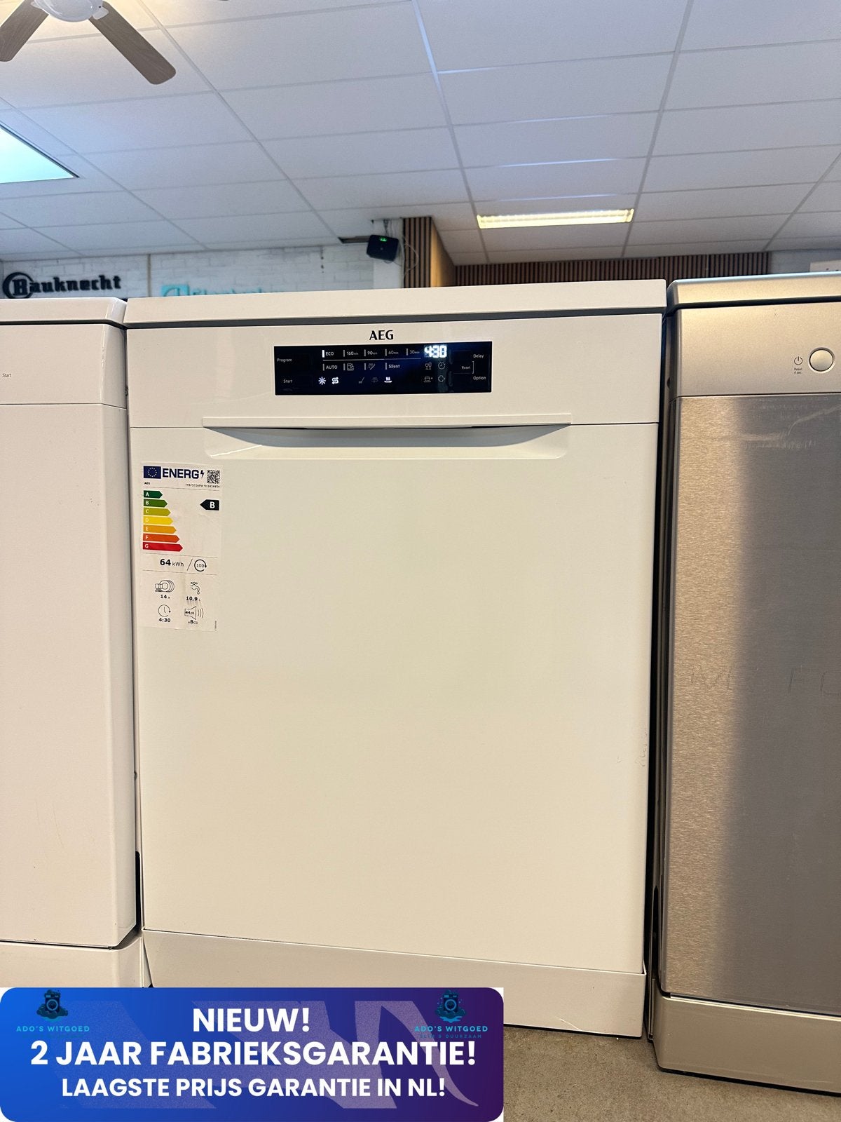 AEG 5000 Vrijstaande Vaatwasser AirDry FFB7572APW, AEG, Info@adoswitgoed.nl, Kamerlingh Onnestraat 8, Wijchen, Ophalen of Verzenden