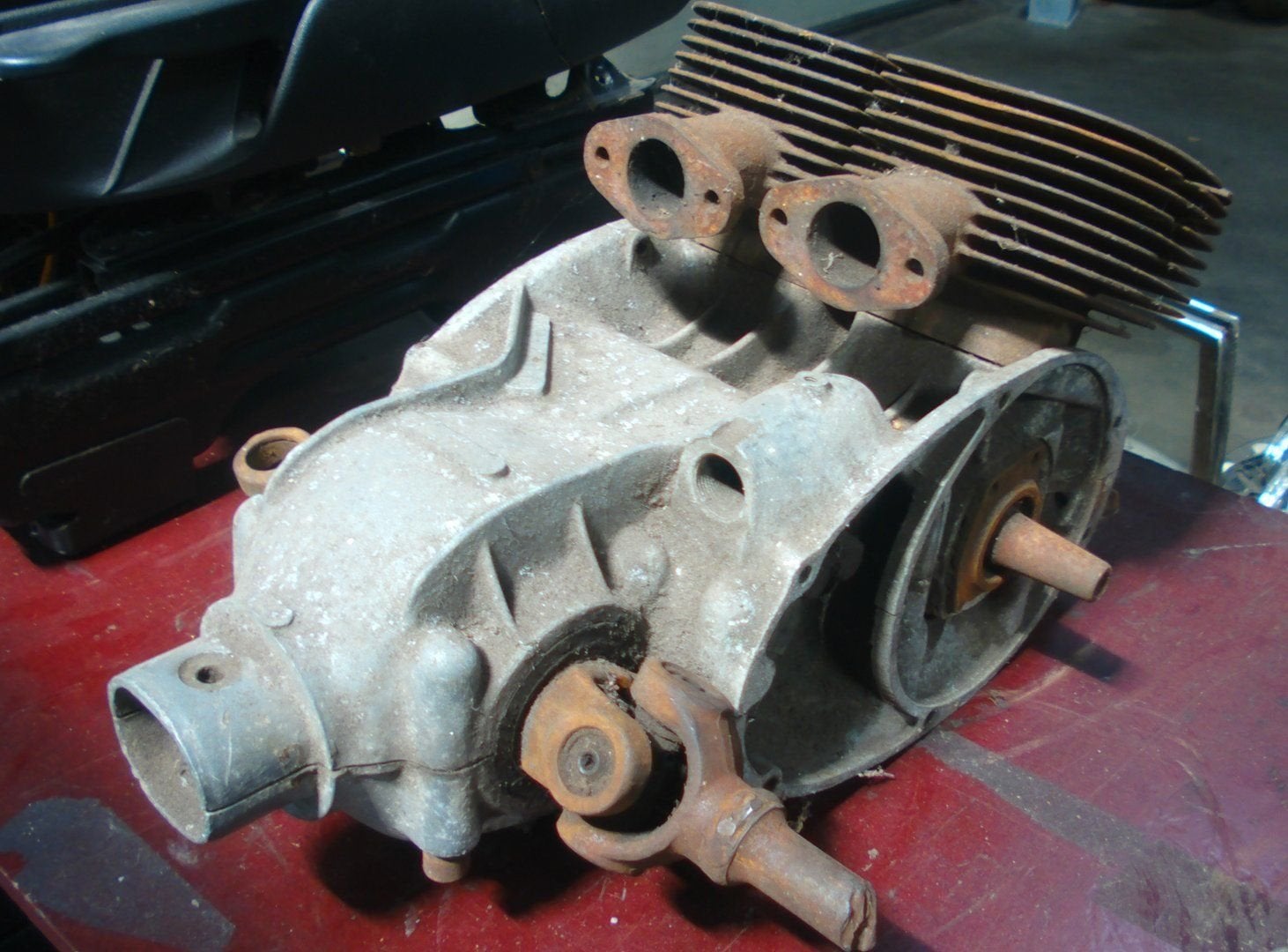motorblok voor onderdelen goggomobil ts250   1962, Auto-onderdelen, Gebruikt, -, -, Ophalen of Verzenden