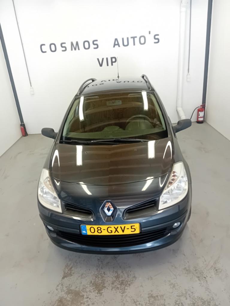 Renault Clio 1.2 16V 55KW Estate 2008 Grijs, Voorwielaandrijving, 535 kg, 74 pk, 4 cilinders