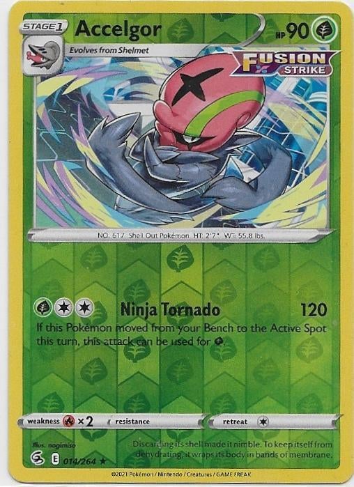 Fusion Strike,  Accelgor [reverse] 14/264, Verzenden, Nieuw, Losse kaart