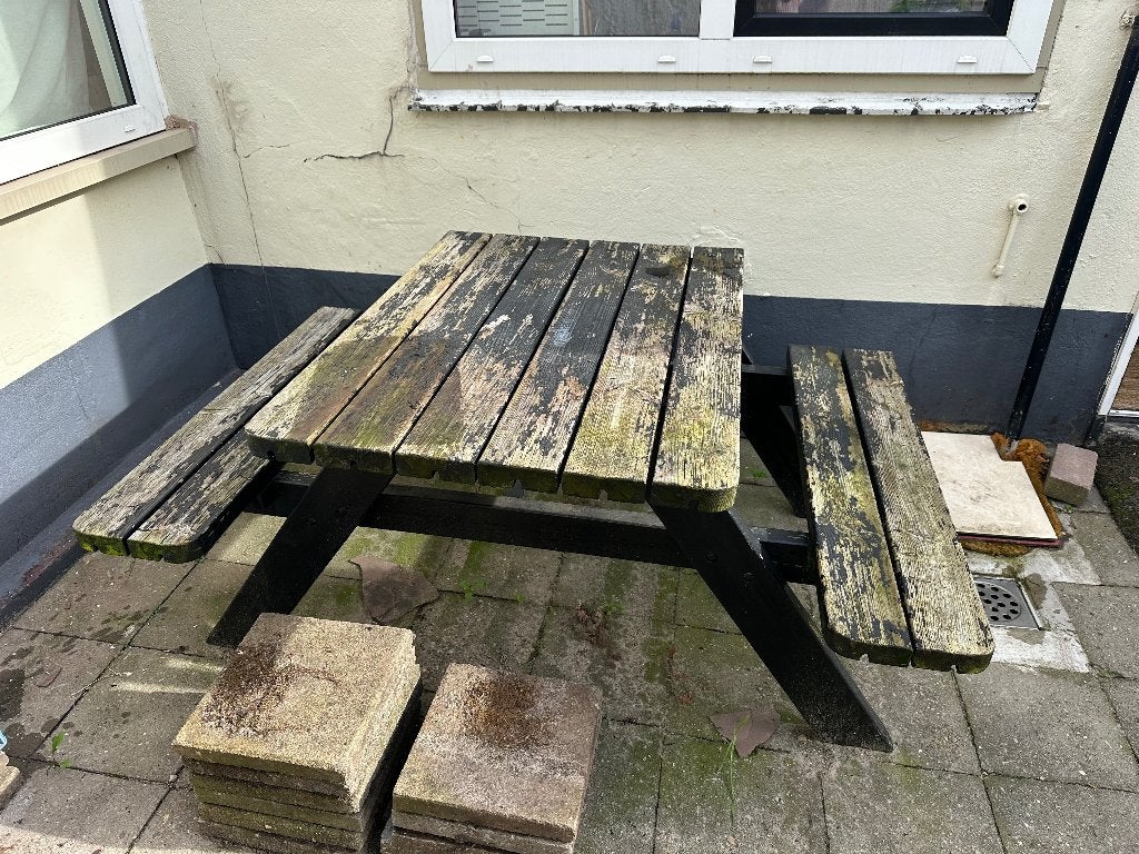 Picknickbankje GRATIS, Ophalen, Gebruikt, Rechthoekig, Hout