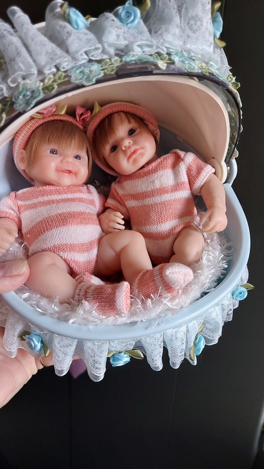 Twee schattige Aston Drake siliconen baby's, Verzamelen, Poppen, Ophalen of Verzenden