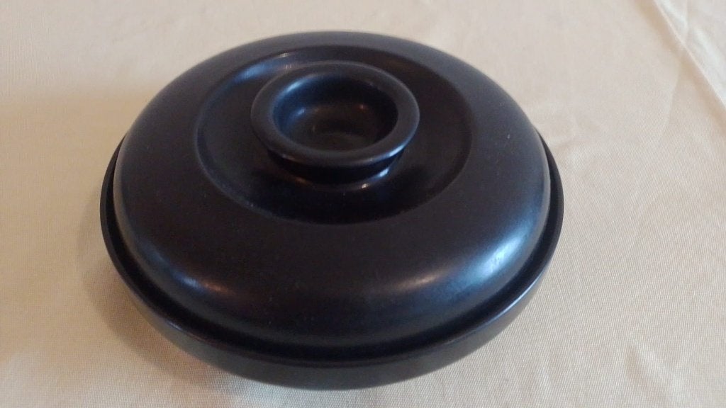 Arabia Kokki ovenschaal/pan met deksel 21,5 cm, Gebruikt, Gietijzer, Overige typen, Ophalen of Verzenden