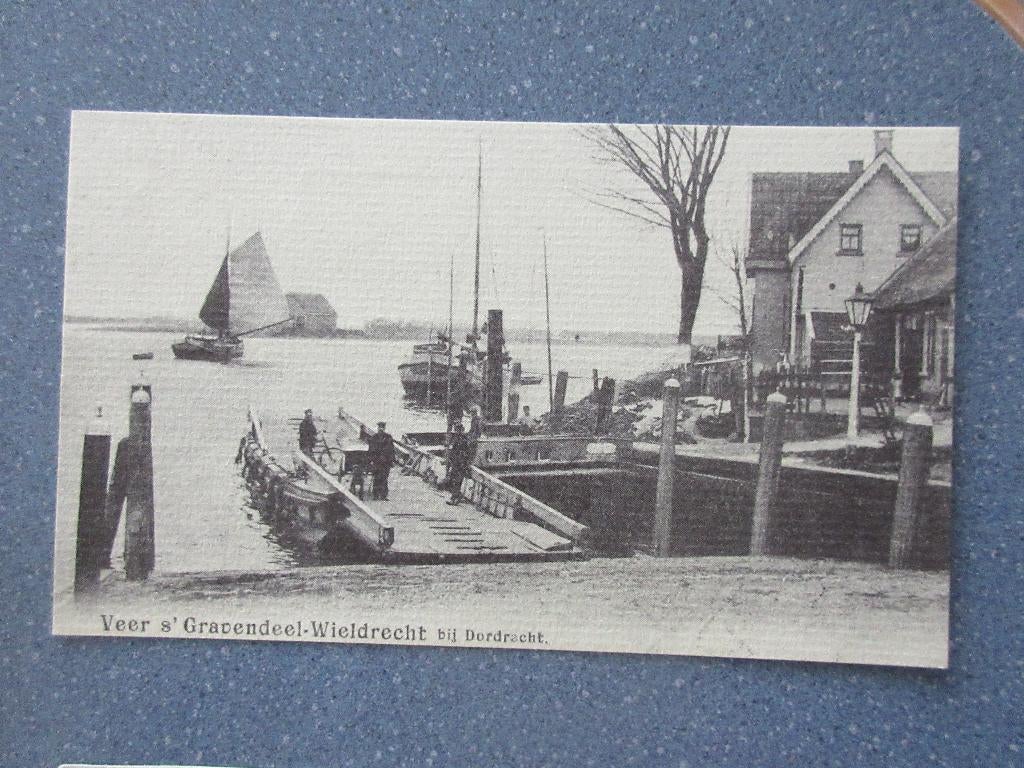 Dordrecht, Veer 's-Gravendeel-Wieldrecht, herdruk 1905, Verzenden, 1960 tot 1980, Ongelopen, Zuid-Holland