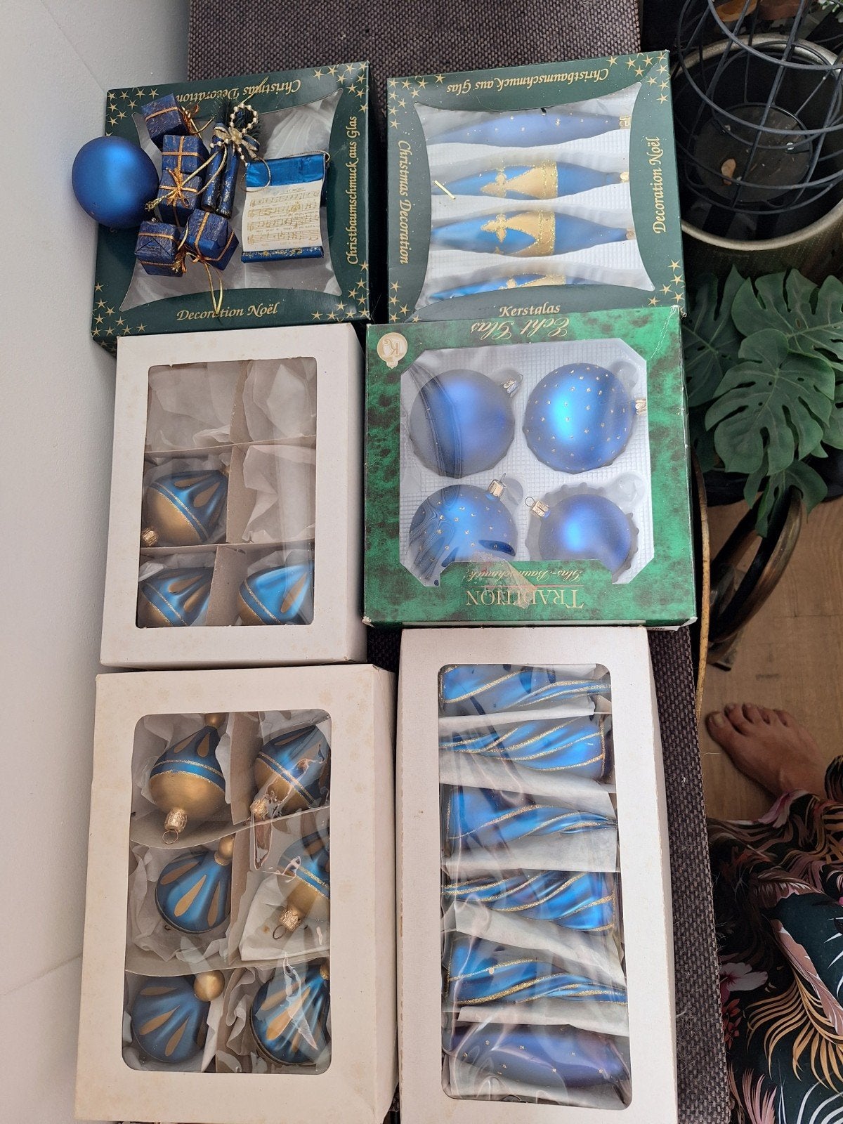 Blauwe kerstballen, Diversen, Kerst, Ophalen
