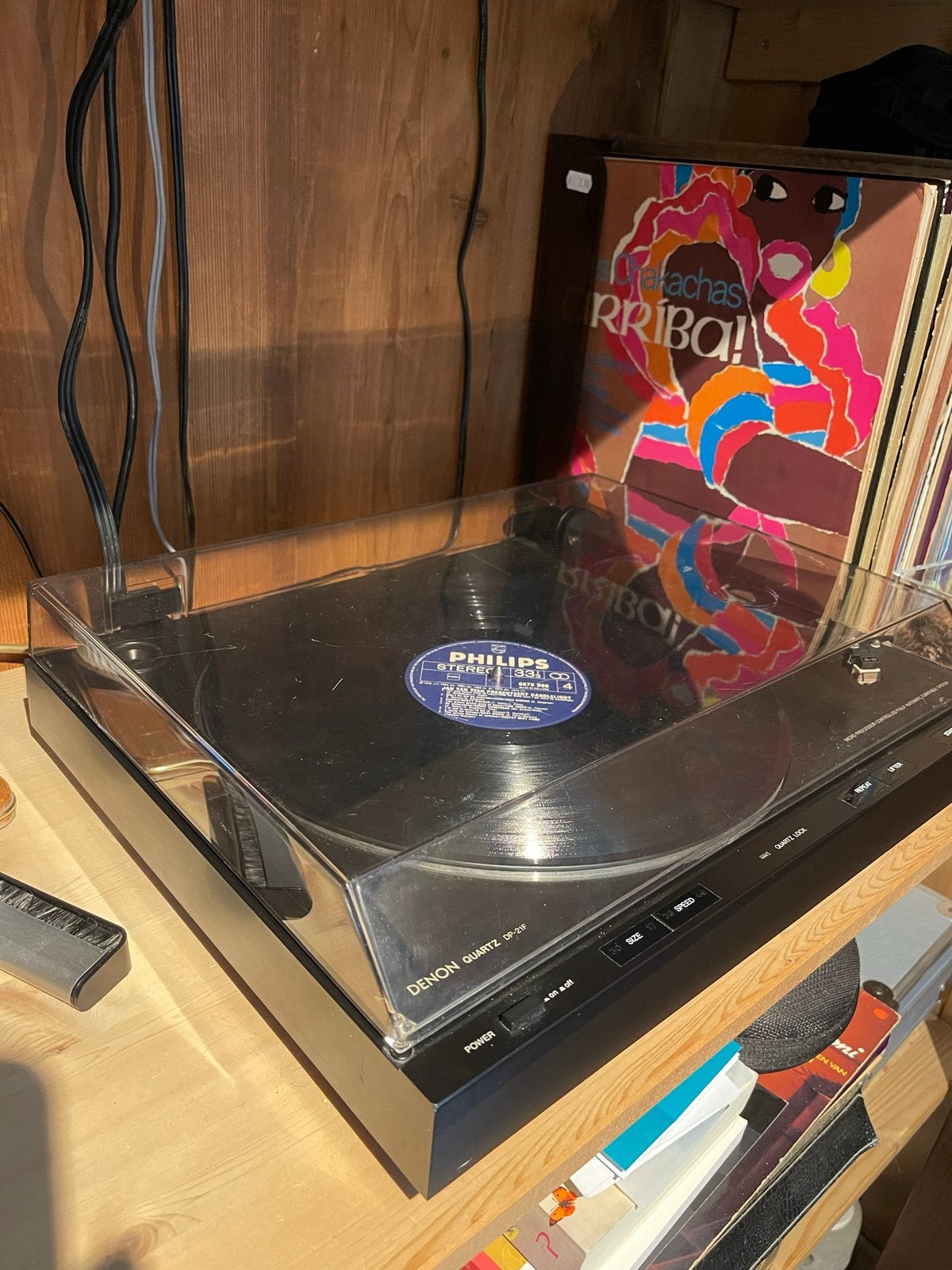 Denon DP-21F Volautomatische Platenspeler, Gebruikt, Automatisch, Platenspeler, Ophalen
