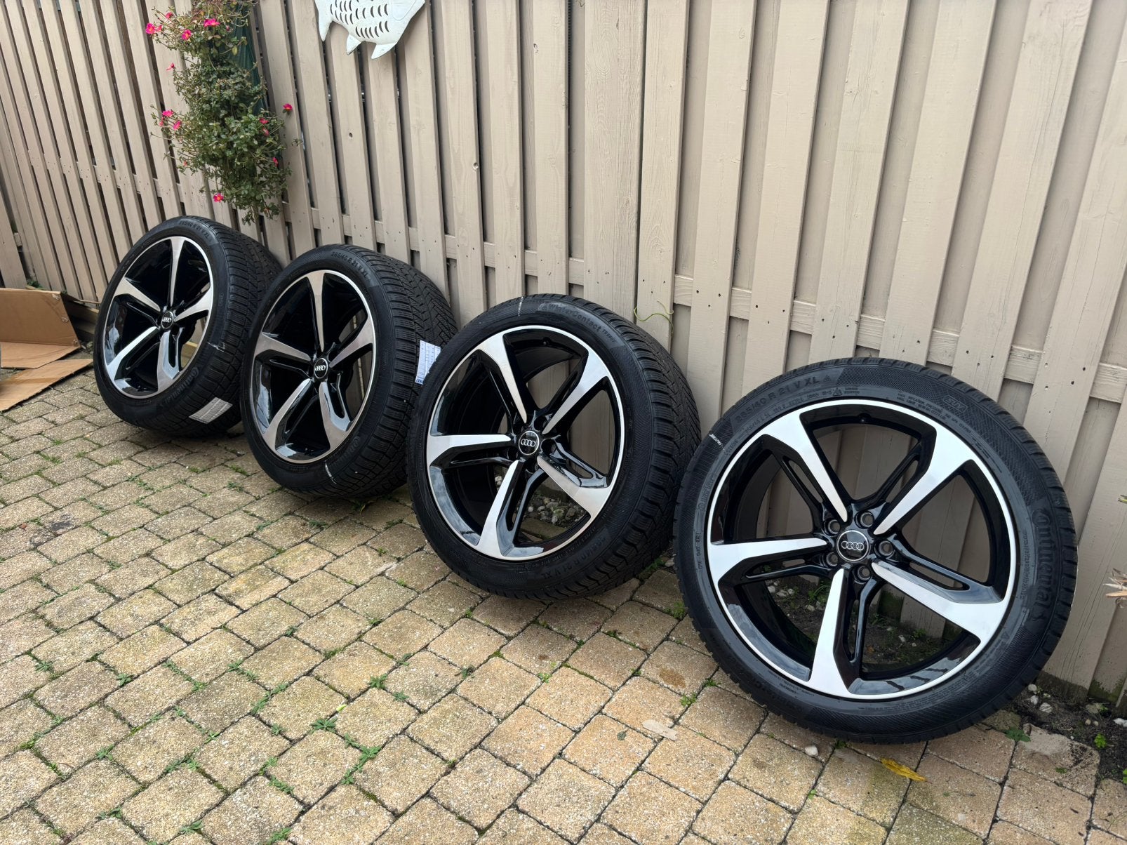 Winterset! Originele Audi Q7/SQ7 4M 21 inch velgen 285 40 21, Ophalen, 285 mm, Banden en Velgen, Nieuw