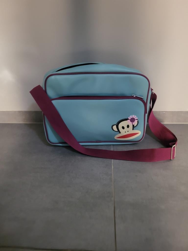 Paul Frank schoudertas - Blauw met Julius de aap, Sieraden, Tassen en Uiterlijk, Ophalen of Verzenden, Gebruikt, Blauw, Overige merken