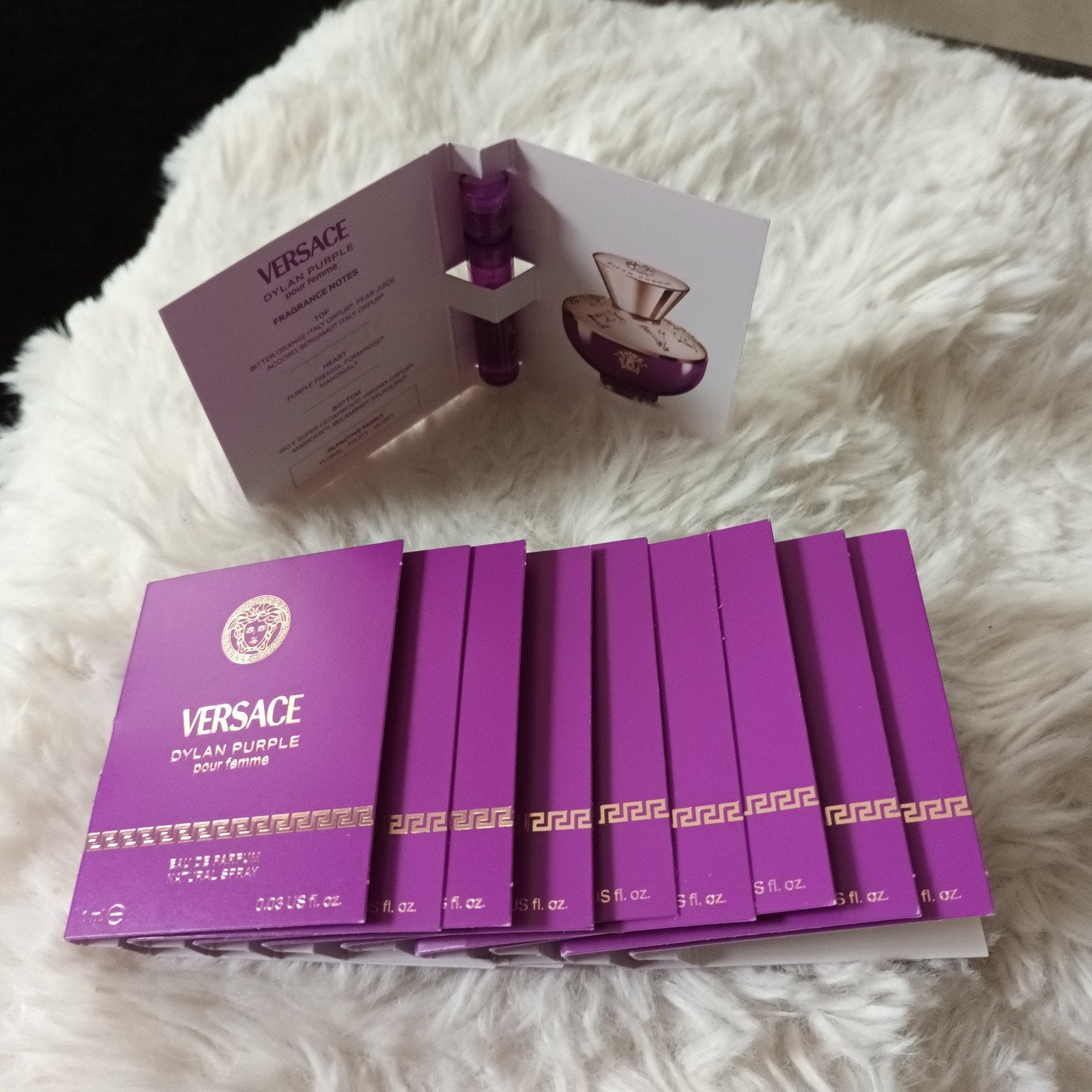 VERSACE Dylan purple parfum proefjes...10 stuks..nieuw, Ophalen of Verzenden, Nieuw