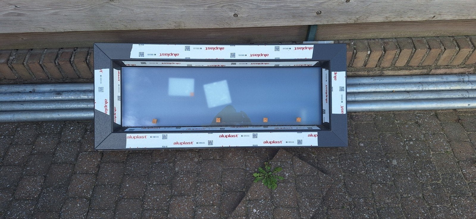 inbouwkozijn hr+++ glas, Doe-het-zelf en Verbouw, Kunststof, Raamkozijn, Nieuw, Minder dan 75 cm