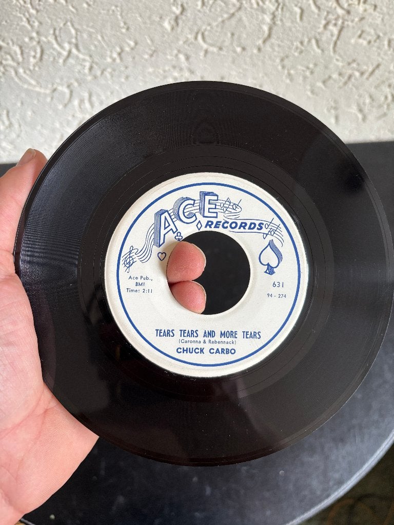 Chuck Carbo - Tears Tears And More Tears - 1961 - US persing, Gebruikt, 7 inch, Ophalen of Verzenden, R&B en Soul