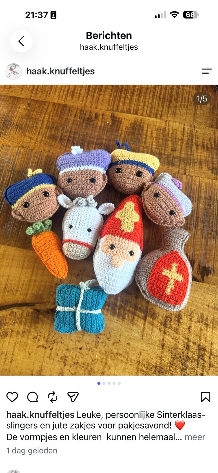 Sint & piet, Ophalen of Verzenden, Zo goed als nieuw, Haken, Wol of Garen