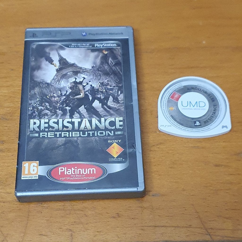 PSP | Resistance Retribution, Spelcomputers en Games, Gebruikt, Vanaf 18 jaar, Shooter, 1 speler