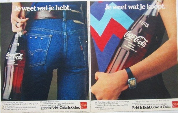 13 vintage advertenties reclames Coca-Cola 1975-76 Cocacola, Ophalen of Verzenden, Gebruikt, Overige typen