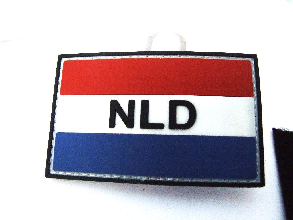 Embleem,Patch,PVC,Vlag,Nederland,NLD, Verzamelen, Verzenden, Landmacht, Nederland, Embleem of Badge