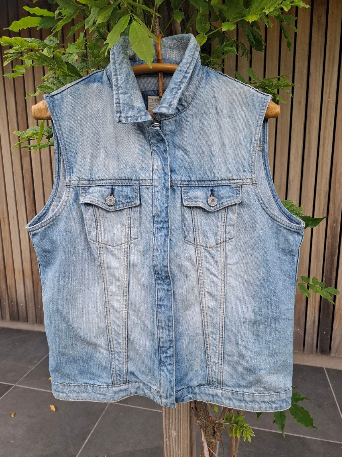 Esprit spijker gilet jeans gilet maat M/L, Maat 38/40 (M), Blauw, Ophalen of Verzenden, Gedragen
